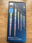 Philips Chromabright 12 Icicle Led Christmas String Lights Indoor Outdoor Smart. Fixed Price $29.95.