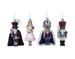 Kurt Adler Noble Gems Nutcracker Suite Christmas Tree Ornaments, 4 Piece Set. Fixed Price $64.00.