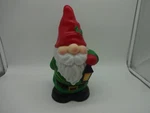 Holiday Time Christmas 11" Blow Mold Tabletop Gnome Lights Up Red Hat New. Fixed Price $16.99.