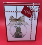 Lenox Wonder Ball Mercury Snowman Lit Led Glass Ornament, 4.75" - 856106 Nob. Fixed Price $25.43.