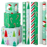 Wernnsai Reversible Christmas Paper 3 Rolls 17 X 120 Santa Wrapping.... Fixed Price $15.93.