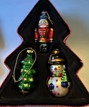 Christmas Street Hand Crafted European Style Glass Ornaments. Fixed Price $12.60.
