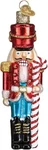 Old World Christmas Peppermint Nutcracker Blown Glass Ornament 44082. Fixed Price $23.99.