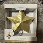 Wondershop Led Lit Projection Tree Topper Star Christmas Gold. Fixed Price $20.00.