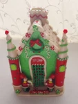 Christmas Toy Shop House Raz Import Jingle Bell Lane Light Up Peppermint Candy. Fixed Price $45.00.
