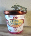 2011 Old World Blown Glass Glitter Ornament Ice Cream Christmas Tree. Fixed Price $11.95.