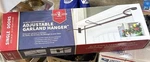C41-VILLAGE Lighting Garland Hanger Adjustable Slim Single Door Metal 34"-52. Fixed Price $55.00.