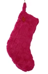 20" Plush Checkerboard Pattern Christmas Stocking Hot Pink - Wondershop. Fixed Price $15.46.