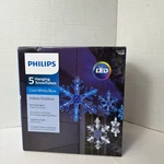 Philips 2011 Christmas Snowlakes Led String Light Show Twinkle Fading 8 Function. Fixed Price $50.00.