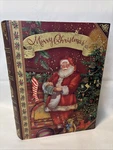 Ashland Santa Tree Presents Faux Book Storage Merry Christmas Box Large 9 11. Fixed Price $15.99.