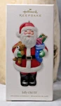 Hallmark Keepsake Jolly Old Elf Glass Christmas Ornament Nina Aube 2010 QXG7333. Fixed Price $9.85.