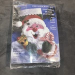 16" Design Works Winking Santa Christmas Stocking Kit 5031 Felt Sequins Applique. Fixed Price $19.99.