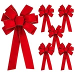 Iceyyyy Large Christmas Bow 30.7 X 10.6 Inch, 6PCS-RED With Gold Egde. Fixed Price $28.88.