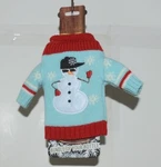 Dmm Uncle Bobs Xsweat Ugly Knitted Bottle Sweater Light Blue With Snowman. Fixed Price $8.29.