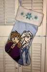 Nwot Disneys Frozen Elsa Princess Blue Embroideredchristmas Stocking. Fixed Price $12.50.