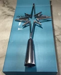Nambe' Deck The Halls Tree Topper 8 Point Star 12.75" Tall Silver Tone Nib. Fixed Price $50.00.