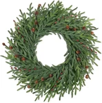 26" Christmas Wreath With Red Berries - Large Pine Cedar Holiday Decor. Fixed Price $93.99.