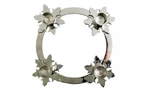 Biedermann & Sons Snowflake Advent Candle Ring, Chrome (H8300). Fixed Price $58.00.