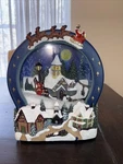 Musical Snow Globe Church Scene, Led Saves Energy, Holiday Working. Fixed Price $38.25.