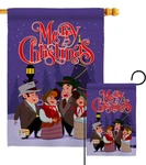 Christmas Garden Flag Winter Carol Song Sing Snow Merry Tree Hosue Yard Banner. Fixed Price $46.95.