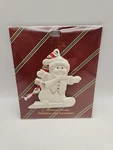 Lenox Xmas Skating Snowman Ornament Merrily Yours Personalized Blank 3.5". Fixed Price $11.99.