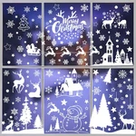 148 Pcs Christmas Snowflake Window Clings Stickers, Decorati.... Fixed Price $23.72.