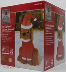Christmas Home Accent Holiday 6 Ft Lighted Cocker Spaniel Airblown Inflatable. Fixed Price $269.99.