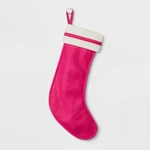 Felt Christmas Stocking Pink & White 20" Holiday Target Wondershop. Fixed Price $7.19.