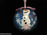 Disney's Frozen Elsa Anna Olaf Ornament Unbreakable Sparkles 3" Nib. Fixed Price $15.91.