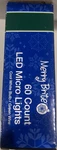 Merry Brite 60-COUNT Led Micro String Lights Cool White Green Wire 19.2 Ft. Fixed Price $7.00.