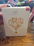 Hallmark 2019 Our Anniversary Ornament With 6 Heart Shaped Charms V4. Fixed Price $8.49.
