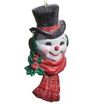 Raz Imports The Magic Of Christmas Snowman Head Ornament 4519224. Fixed Price $23.00.