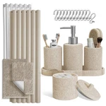 Clara Clark Beige Bathroom Set - Complete + Rugs,. Fixed Price $105.48.