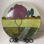 Vietri Hand Painted 15.5 Italian Countryside Ceramic Platter Wall Hanging Italy. Fixed Price $60.00.
