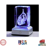 3D Crystal Nativity Manger Scene With Color-changing Led Perfect Christmas .... Fixed Price $55.99.