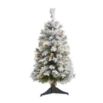 Nearly Natural 3FT Flocked White River Mountain Pine Artificial Christmas Tree. Fixed Price $68.34.