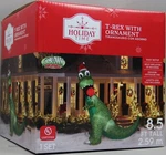 Holiday Time Christmas 8.5 Ft T-rex With Ornament Airblown Inflatable Nib. Fixed Price $199.99.
