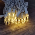 Lot Of 2- Philips Mini Christmas String Lights Warm White Wire 60 Bulbs Led 20FT. Fixed Price $16.95.