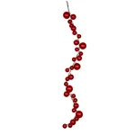 Vickerman 6' Plastic Christmas Ball Ornament Garland In Candy Red. Fixed Price $73.21.