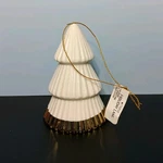 Lane White And Gold-tone Porcelain Christmas Tree Ornament Holidays. Fixed Price $14.95.