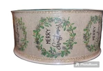 50 Yard Roll Spool - 2.5 Inch Merry Christmas Wreath Wired Ribbon Members Mark. Fixed Price $12.00.