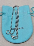 Tiffany & Co Silver Beaded Necklace 16" Length (7.55G). Fixed Price $127.53.