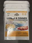 Augason 5-20235 Farms Lunch & Dinner Emergency Food Supply 4GAL.. Fixed Price $49.85.