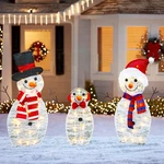 Hourleey Christmas Decoration 55 Lighted Snowman Family Outdoor 3-PIECE Wa.... Fixed Price $57.11.