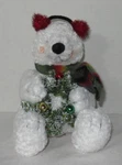 Russ Berrie Stuffed Animal Polar Bear Flurrie 8" Winter Christmas Decoration. Fixed Price $31.44.