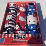Hello Kitty Christmas Crackers Set Of 3 Surprise Crew Socks Women Shoe Size 4-10. Fixed Price $15.99.