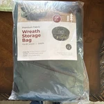 Zober Fabric Wreath Storage Bag Set, Green, 30" Round, 2-PACK, Holiday, Durable. Fixed Price $12.84.