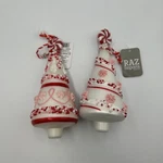 Raz Imports Beaded Peppermint Tree 6" Ornament Set Of 2. Fixed Price $24.99.