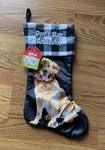 Aspca Golden Retriever Christmas Stocking Velour White Plaid Holiday 2022 Dog. Fixed Price $9.99.