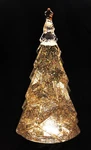 Gold Lighted Swirling Glitter Christmas Up Tree. 12.75 Inches. Fixed Price $19.98.